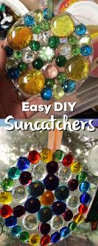 Slide it close to the hoop and make an overhand knot below the seed bead. Easy Handmade Diy Suncatchers The Jersey Momma