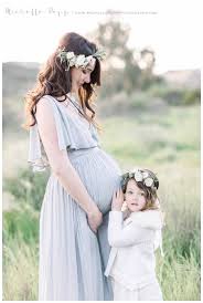 Matching Mama Me Floral Crowns Michelle Popp Photography San Diego Family Maternity Photography Poses Maternity Photoshoot Poses Mother Daughter Maternity