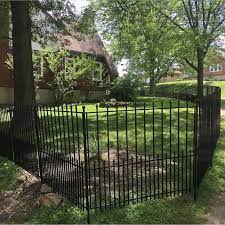 No dig fence easy install vinyl garden fencing from zippity outdoor. We Love How The No Dig Grand Empire Xl Fence Turned Out For Momteaches2 Ironcraft Lowes Fence Fencing Diyfence Aluminumfencing Aluminum Decorat