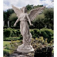 Design Toscano Angel Of Patience Garden Statue Angel Garden Statues Garden Angels Angel Statues