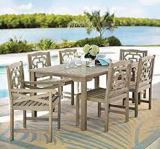 Martha Stewart Living Blue Hill 7 Piece Outdoor Dining Set Patio Dining Sets Wood Patio Dining Set Outdoor Dining Outdoor Dining Set Backyard Furniture