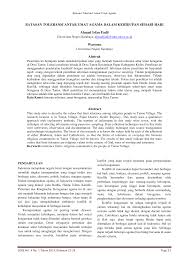 Termasuk dalam hal kepercayaan, sebagai warga indonesia harusnya kamu paham betul bagaimana cara menghormati agama lain yang ada di tanah air. Https Journal Unesa Ac Id Index Php Jcms Article Download 6945 Pdf
