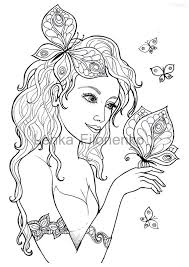 Coloring Page For Adults Coloring Page Fairy With Etsy In 2021 Fairy Coloring Pages Fairy Coloring Star Coloring Pages