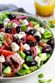 Greek Salad Recipe Jessica Gavin Recipe Greek Salad Recipes Healthy Recipes Healthy Vegetables