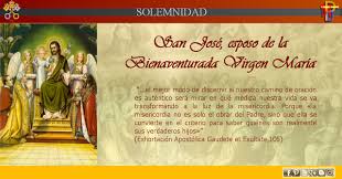 Misioneros De La Palabra Divina Solemnidad De San Jose Esposo De La Bienaventurad San Jose Virgen Maria Tiempo De Cuaresma