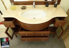 A seconda delle dimensioni del proprio bagno, il nostro catalogo è completo di. Offerta Mobile Bagno Classico 125 Cm Lussuoso Con Top In Marmo Vendita Online