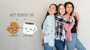¿qué es el feliz día del amigo? Feliz Dia De La Amistad Mujeres Jovenes Mejores Amigas Celebrando El Dia De La Amistad Archivo Psd Gratis
