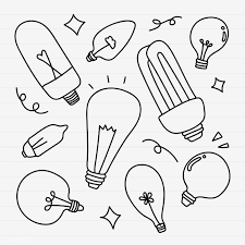 creative light bulb doodle on lined background vector collection free image by rawpixel com marinemynt ศ ลปะ กระดาษ