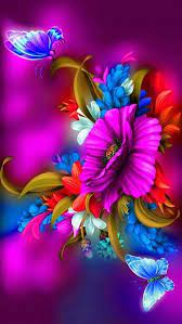 Find the best colorful flower wallpaper on wallpapertag. Colorful Flower S And Butterflies Flower Painting Flower Art Flower Wallpaper