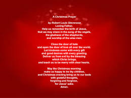 The hymns were being sung to holy god above, in thanks for him sending, jesus christ and his love. Christmas Prayer