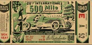 You can download in.ai,.eps,.cdr,.svg,.png formats. Vintage Indy 500 Ticket 1940 Graphic Design Logo Vintage Typography Vintage Ticket