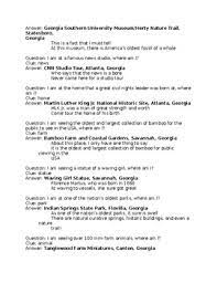A list of fun and interesting kids quiz questions with answers that promise to keep you entertained. G Is For Georgia Trivia Questions By A Is For America Tpt