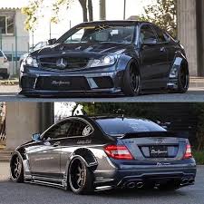 Reposting Carclubinsta Liberty Walk C63 Follo Sports Cars Luxury Mercedes Benz Cars Mercedes Benz C63 Amg Black Series
