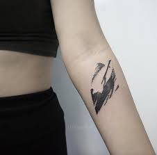 Little eggs tattoo for girls. Small Black Ink Forearm Tattoo Of Abstract Ornament Tattooimages Biz