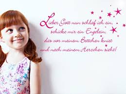 Wandtattoo Gute Nacht Gebet Kindergebet Gebet Abendgebet