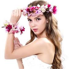 Buy wedding cards online from #1 indian wedding invitations store. Indian Wedding Silk Flower Wreath Garland For Bride Hair Decoration Buy Wedding Silk Garland Silk Flower Wreath Indian Wedding Garland Product On Alibaba Com