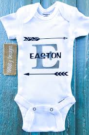 10 50 Custom Baby Boy Onesie Name And Initial Onesie Personalized Baby Onesie Custom Baby Onesies Custom Baby Shirts Personalized Baby Onesies