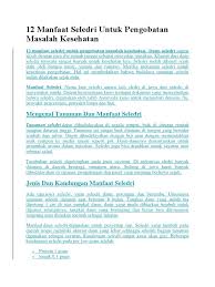 Maybe you would like to learn more about one of these? 12 Manfaat Seledri Untuk Pengobatan Masalah Kesehatan