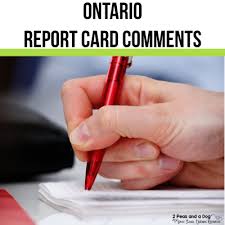 Resize and rearrange elements on the page to adjust the layout. Ontario Report Card Comments 2 Peas And A Dog