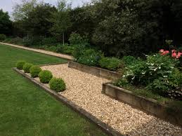 • you'll need 0.04 cubic metres of river gravel per sleeper, or. Large Railway Sleeper Garden In Cheshire Contemporary Landscape Cheshire By Alexandra Froggatt Design Houzz