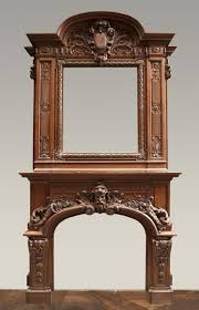 Exceptional Antique Oak Wood Fireplace Made After The Model Of The Fireplace In The Hercules Salon In Ve Wood Fireplace Antique Fireplace Mantels Oak Fireplace