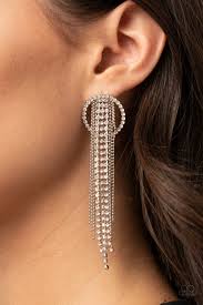 Paparazzi boutique 8:00 pm | grand garden arena life of the party private event with jim gaffigan! Dazzle By Default White Rhinestone Earrings January 2021 Life Of T
