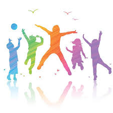 Happy Children Jumping Vector Art Illustration Free Vector Graphics Vector Art Illustration Illustration