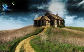 You play as a young thief with a struggling family. House On The Hill Desktop Wallpaper