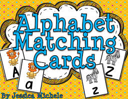 Alphabet Matching Cards Zoo Animal Theme Alphabet Matching Lowercase Letters Practice Matching Cards