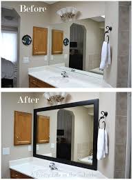 You can measure and cut your wood to fit the size of your mirror. Frame Your Mirror A Pretty Life Such A Simple Diy Project With Such Great Results Bathroom Mirror Frame Bathroom Mirrors Diy Bathroom Design
