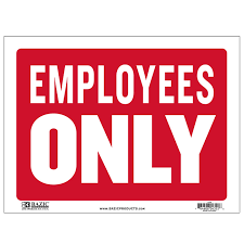 Check spelling or type a new query. Employees Only Signs Cheap Plastic Signs Wholesale Bulk Pricing