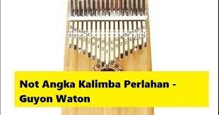Not Angka Kalimba Perlahan Guyon Waton Calonpintar Com