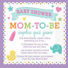This function is celebrated in different ways in different cultures and other countries. Napkin Trivia Baby Shower Game Wholesale Decorations And Accessories