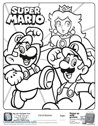 These fun brothers will bring a smile to you and your children's faces as they use their crayons or markers on these free printable coloring pages. Nintendo Coloring Pages For Kids Jambestlune