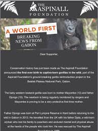 The aspinall foundation is devoted to protecting endangered animals through our work at both howletts and port lympne, as. The Aspinall Foundation Adopt An Animal Supporter See You Very Soon Milled