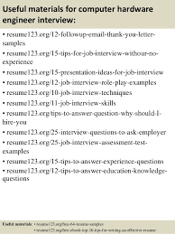 computer hardware engineer resume samples