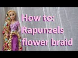 The rapunzel hair trope as used in popular culture. How To Rapunzel Disney Flower Braid On Doll Hair Tangled Disney Store Doll Youtube