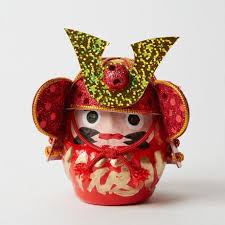 甲冑達磨ミニ 赤 だるま イラスト 和風 小物 手作り