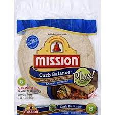 Amazon Com Mission 10 Inch Carb Balance Whole Wheat Tortillas Large Burrito 8 Ct 20 Oz Pack Of 3 Total Of 60 Oz Kosher Certified Grocery Gourmet Food