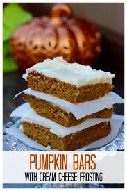 Pumpkin Bars With Cream Cheese Frosting Recipe In 2020 Pumpkin Flavored Desserts Pumpkin Bars Pumpkin Recipes Dessert