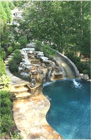 Pool Mit Rutsche Wasserfallgrotte Hohle Dreamhousebackyard Dream Dreamhousebackyarddoors Dream Backyard Pool Landscaping Dream Backyard Pool Dream Backyard