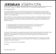 Payroll Accountant Cover Letter Sample Cover Letter Templates Examples
