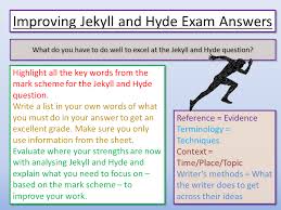 Jekyll And Hyde Model Answer Hyde Jekyll And Mr Hyde Aqa English Literature