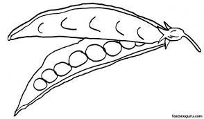 Printable Vegetable Peas Coloring Page Printable Coloring Pages For Kids Free Kids Coloring Pages Vegetable Coloring Pages Coloring Pages