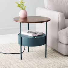 Isla Charging Side Table In 2020 Side Table Modern Side Table White Side Tables