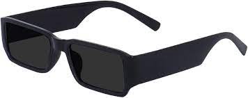 Buy CREATURE MC stan Rectangle Retro Vintage Narrow Unisex Sunglasses Small  Narrow Square Sun Glasses (SUN-089-BLK) (BLACK) at Amazon.in