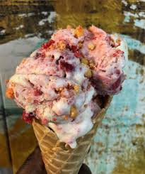 When i got my ice cream maker, a friend shared her dreamy freezy cheesecake recipe. Homemade Strawberry Shortcake Crunch Ice Cream Strawberry Ice Cream With Gold Oreo Crumbles Icecreamery