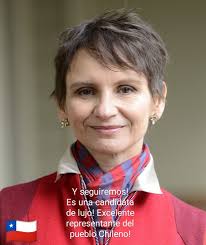 Y seguiremos! Es una candidatà de lujo! Excelente represêntante del pueblo  pueblo.Chileno! Chileno!