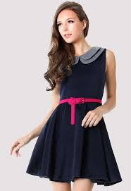 Peter Pan Collar Navy Dress Cute Dresses Fashion Dresses