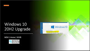 I'm trying to download and install windows 10, version 20h2 (due to being notified that my current version will no longer be supported soon), but it won't download. Intune Wufb Feature Update Policy To Upgrade Windows 10 Version 20h2 Htmd Blog 2
